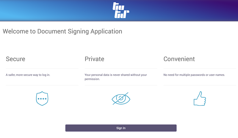 Страница подписи документов платформы Yes Em